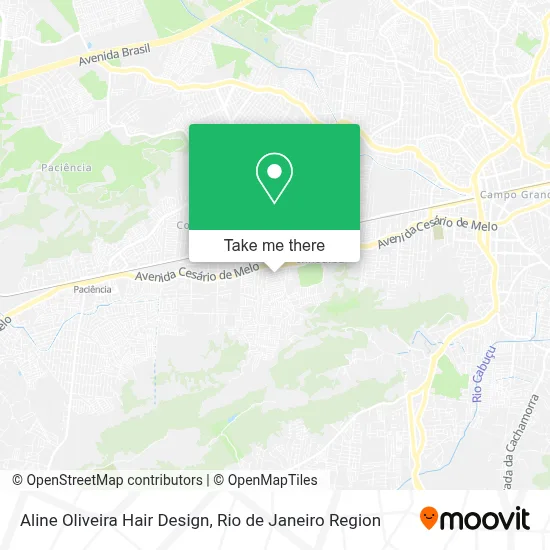 Aline Oliveira Hair Design map