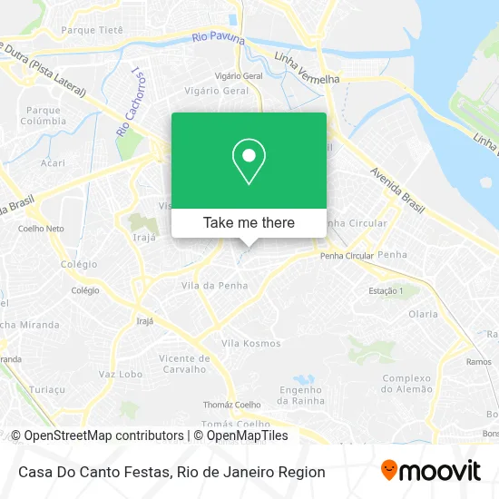 Casa Do Canto Festas map