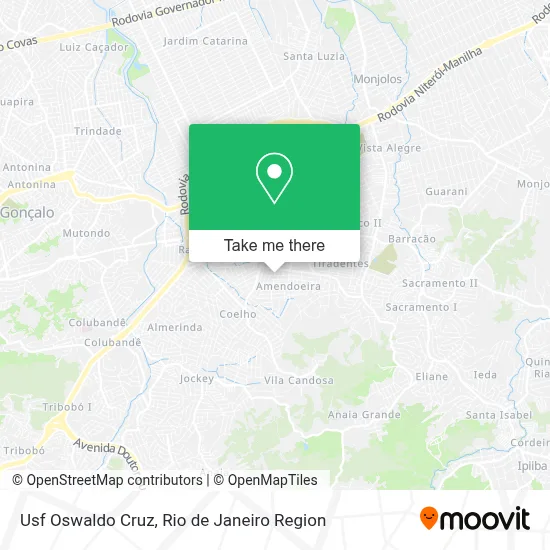 Usf Oswaldo Cruz map