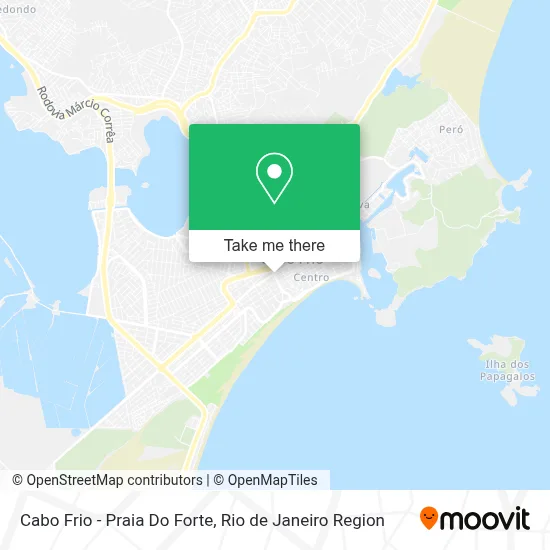 Cabo Frio - Praia Do Forte map
