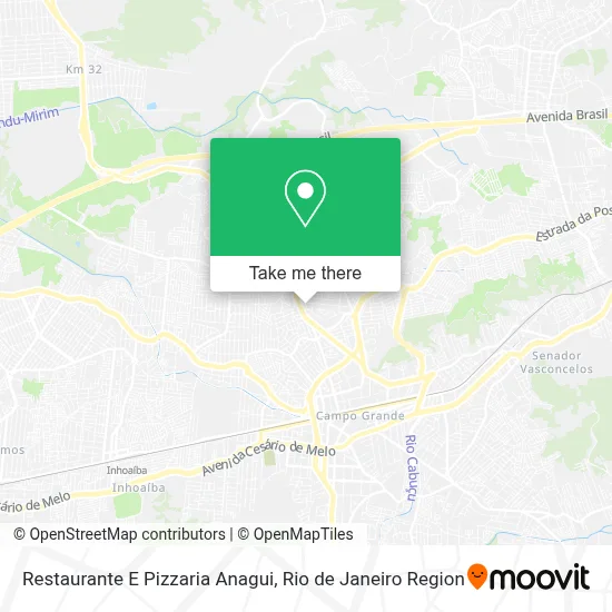 Restaurante E Pizzaria Anagui map