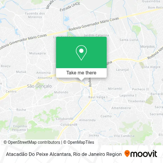 Atacadão Do Peixe Alcantara map