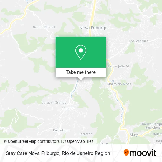Stay Care Nova Friburgo map