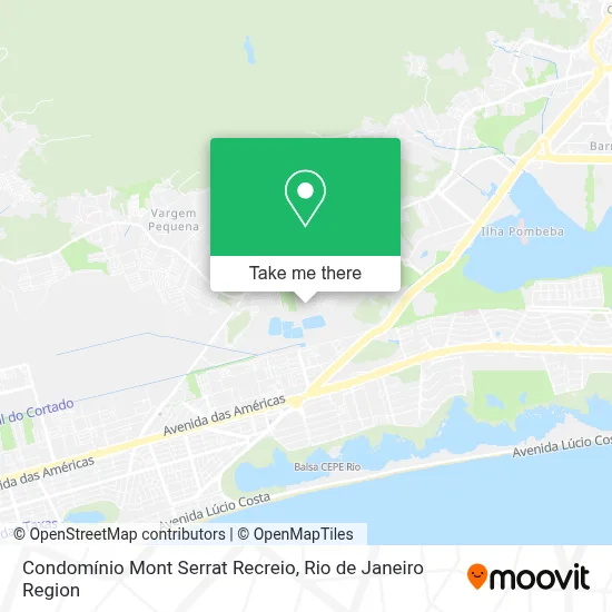 Condomínio Mont Serrat Recreio map