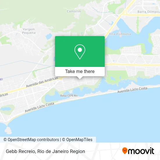 Gebb Recreio map