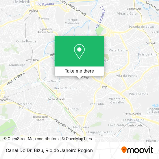 Canal Do Dr. Bizu map