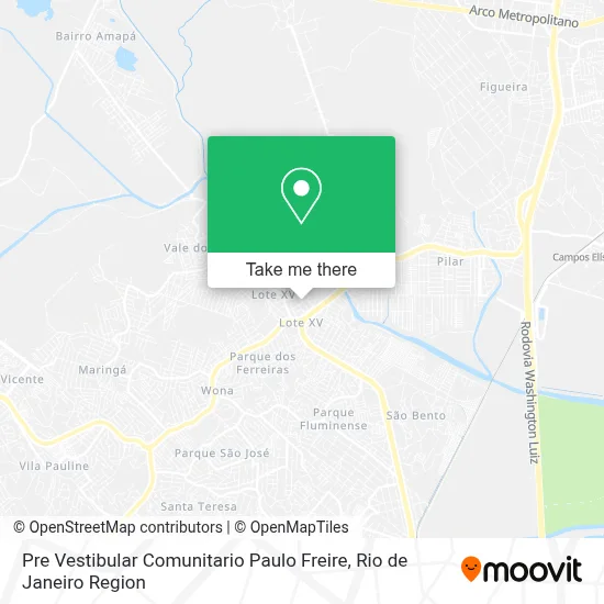 Pre Vestibular Comunitario Paulo Freire map
