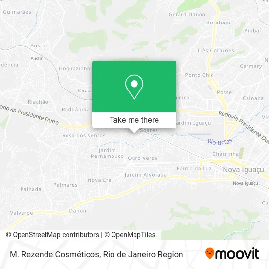 M. Rezende Cosméticos map