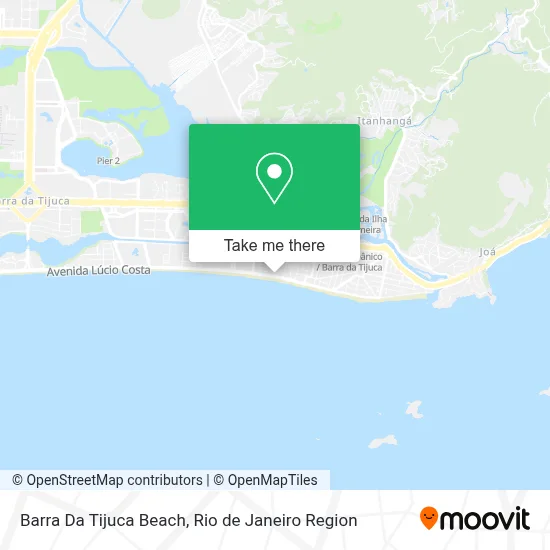 Barra Da Tijuca Beach map