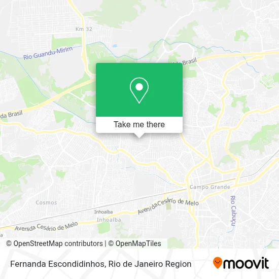 Fernanda Escondidinhos map