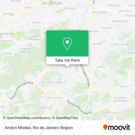 Andy's Modas map