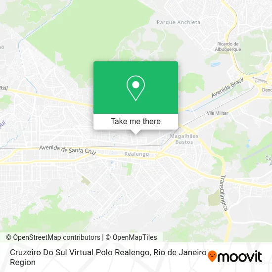 Cruzeiro Do Sul Virtual Polo Realengo map