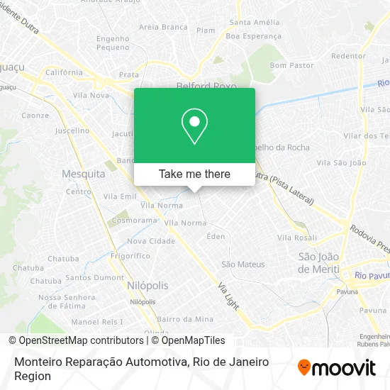 Monteiro Reparação Automotiva map