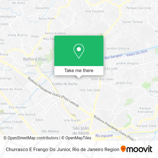 Churrasco E Frango Do Junior map