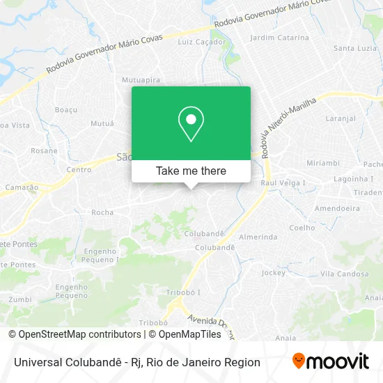 Universal Colubandê - Rj map