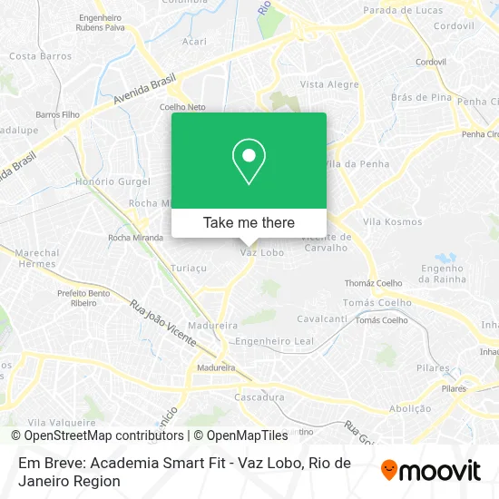 Em Breve: Academia Smart Fit - Vaz Lobo map