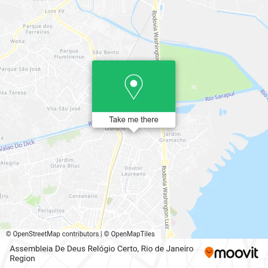Assembleia De Deus Relógio Certo map