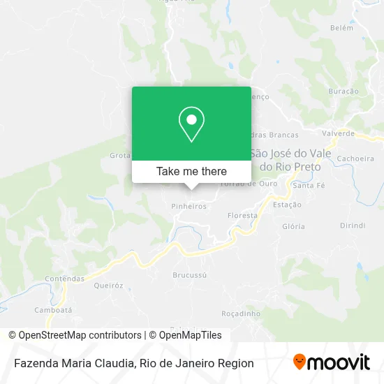 Fazenda Maria Claudia map