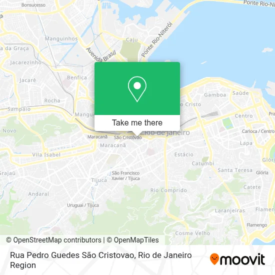 Rua Pedro Guedes São Cristovao map