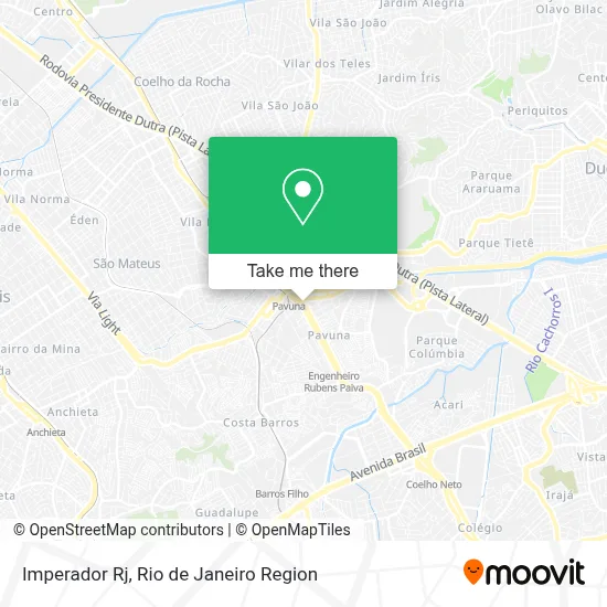 Imperador Rj map