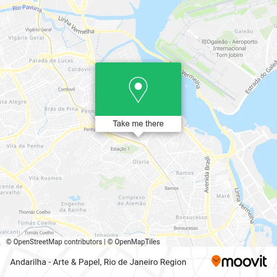 Andarilha - Arte & Papel map