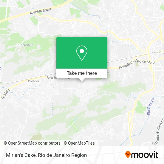 Mirian's Cake map