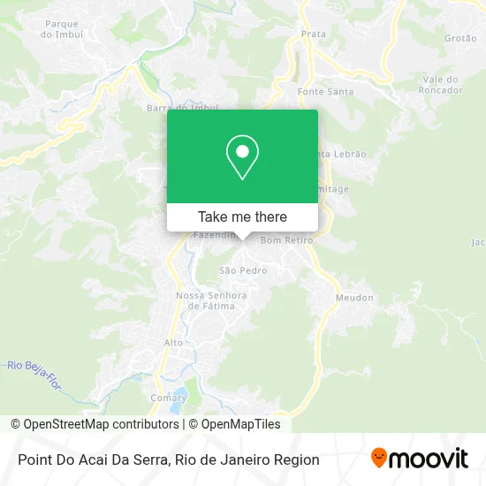 Point Do Acai Da Serra map