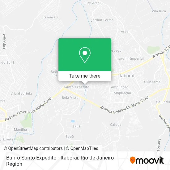 Bairro Santo Expedito - Itaboraí map
