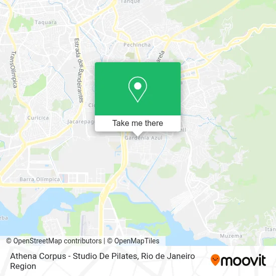 Athena Corpus - Studio De Pilates map