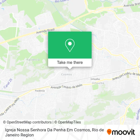Igreja Nossa Senhora Da Penha Em Cosmos map