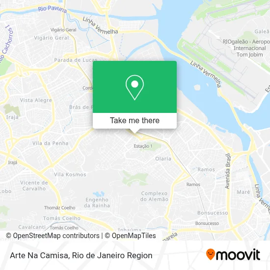 Arte Na Camisa map