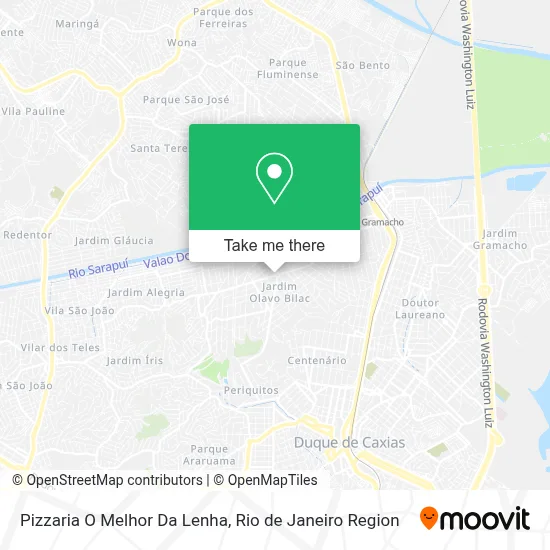 Pizzaria O Melhor Da Lenha map