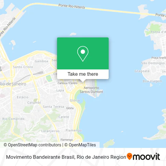 Movimento Bandeirante Brasil map