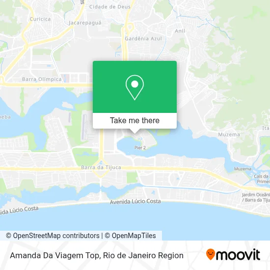 Amanda Da Viagem Top map