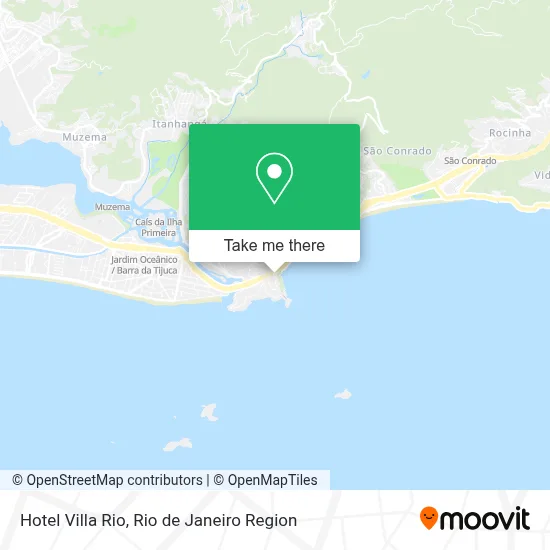 Hotel Villa Rio map