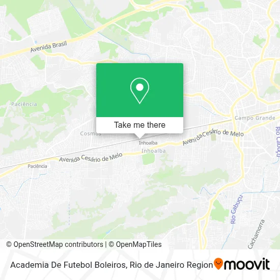 Academia De Futebol Boleiros map