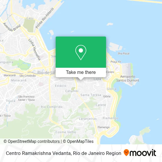 Centro Ramakrishna Vedanta map