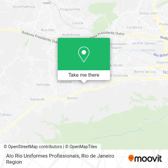 Alo Rio Uniformes Profissionais map