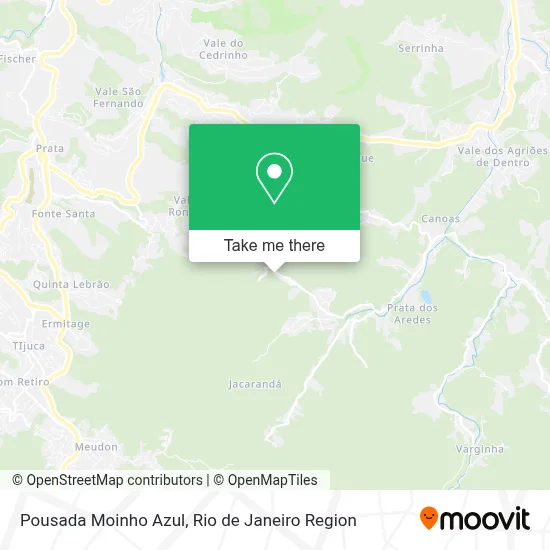 Pousada  Moinho Azul map