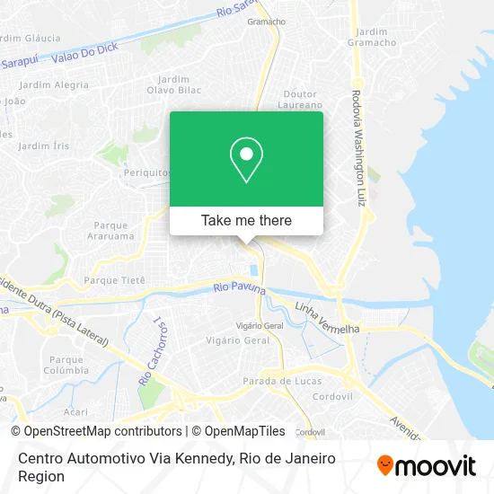 Centro Automotivo Via Kennedy map