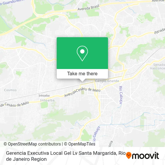 Gerencia Executiva Local Gel Lv Santa Margarida map