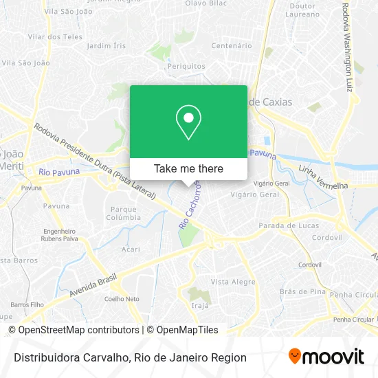 Distribuidora Carvalho map