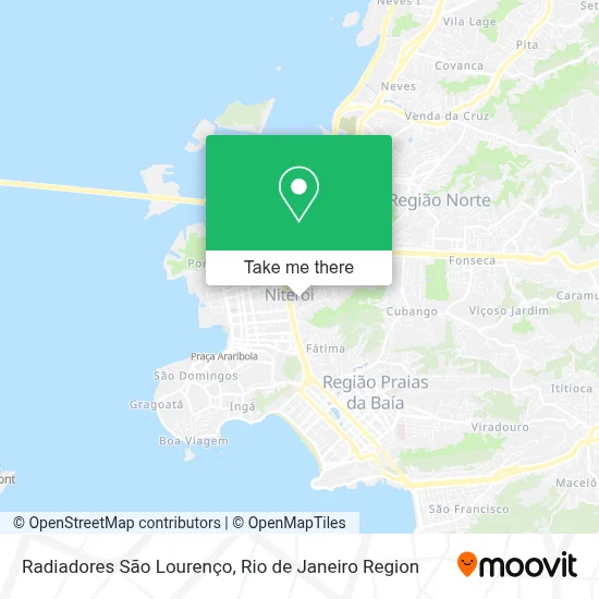 Radiadores São Lourenço map