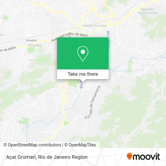 Açaí Grumari map