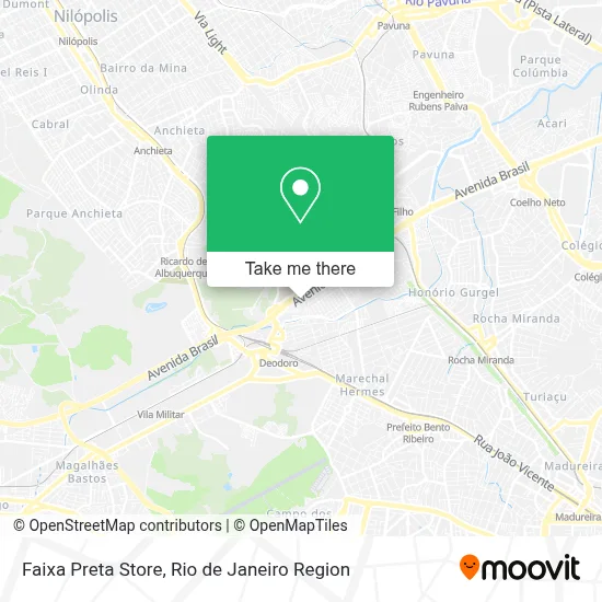Faixa Preta Store map