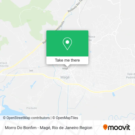 Morro Do Bonfim - Magé map