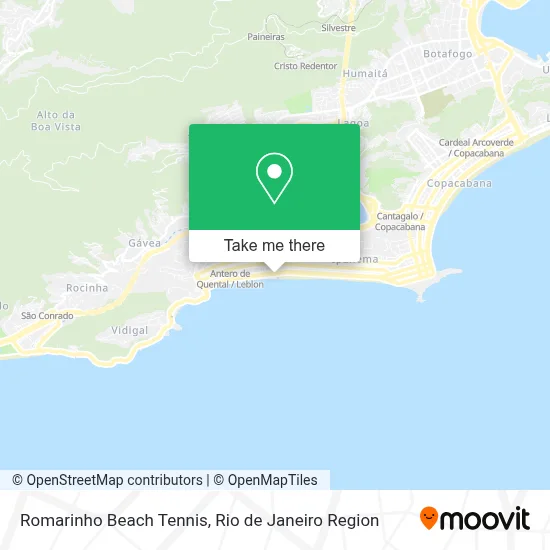 Romarinho Beach Tennis map