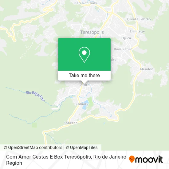 Com Amor Cestas E Box Teresópolis map