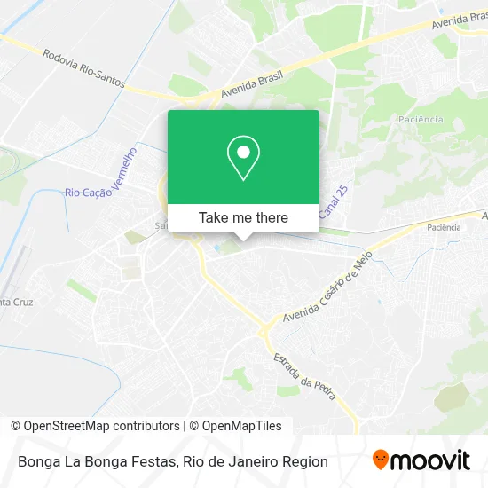 Bonga La Bonga Festas map