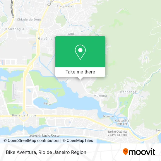 Bike Aventura map